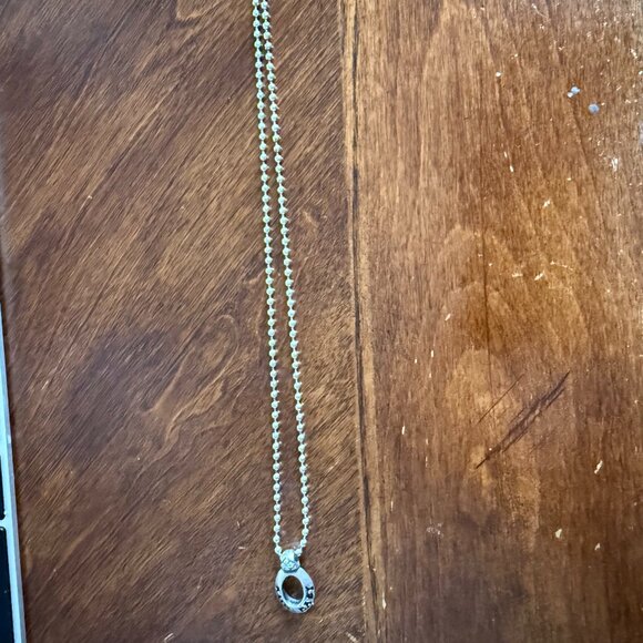 King Baby Logo Charm Pendant Ball Chain Sterling Silver 925 Necklace - Picture 4 of 10